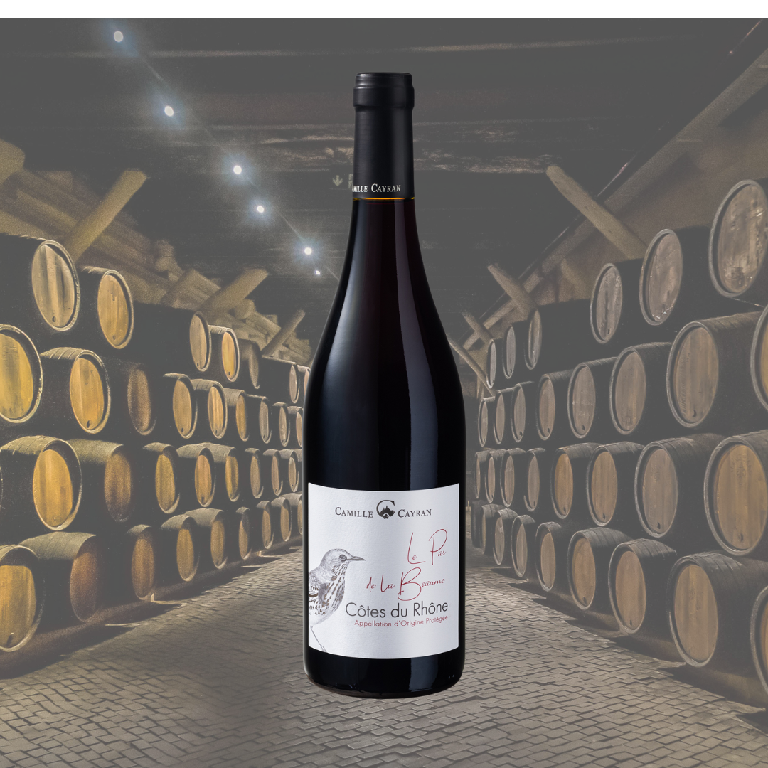 Camille Cayran Le Pas de la Beaume – AOP Côtes du Rhône Tinto 750cc